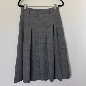 Banana Republic Herringbone Pleated A-Line Skirt NEW